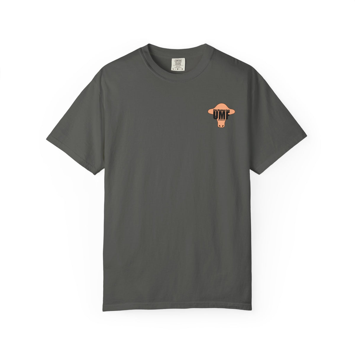 Utley meadows Farm Small Logo T-Shirt - Comfort Colors