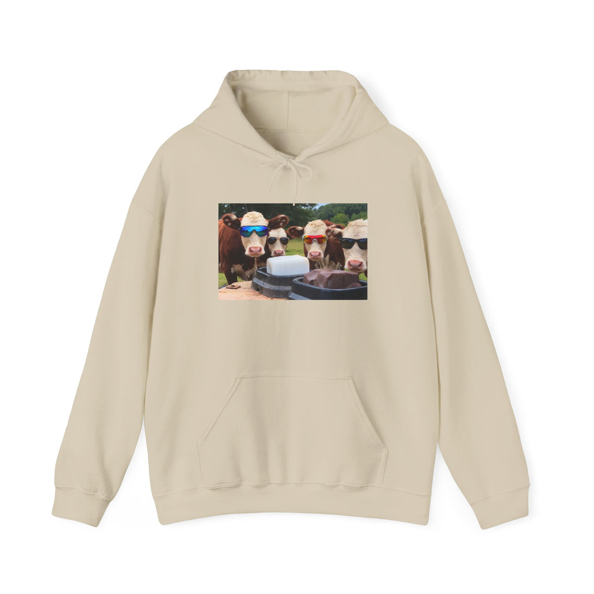 Utley Meadows Farm - Cool cows -  Hooded Sweatshirt