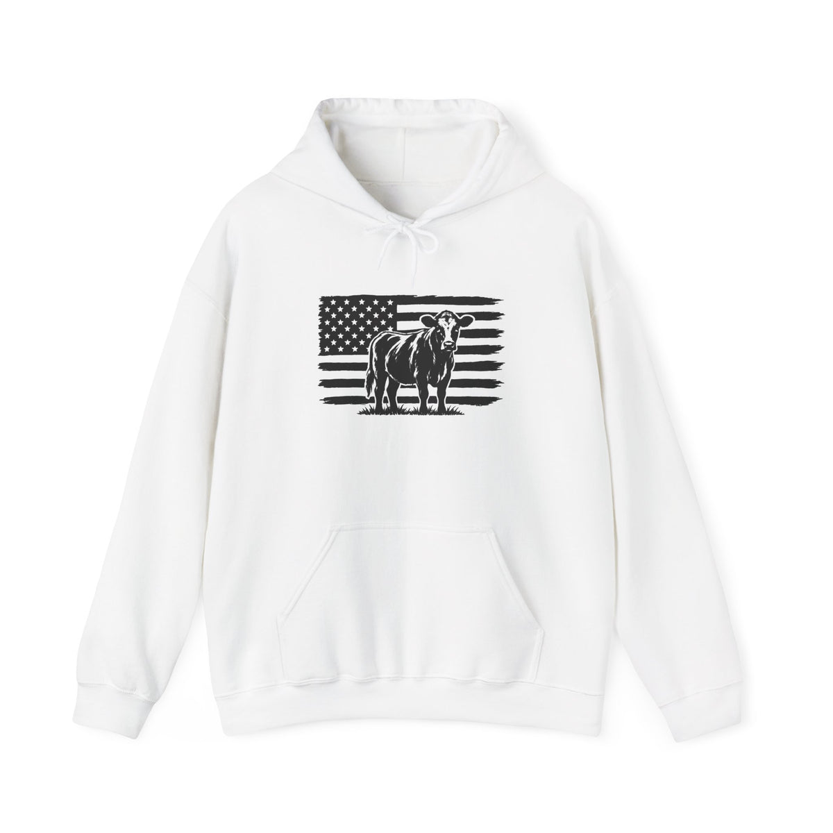 American Flag Unisex Hooded Sweatshirt