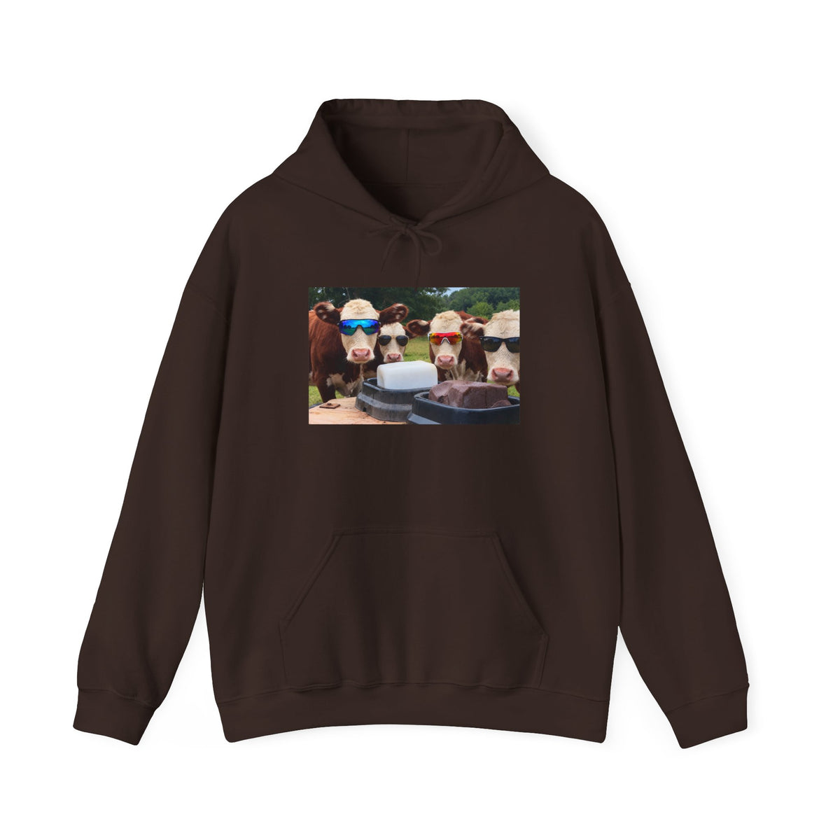 Utley Meadows Farm - Cool cows -  Hooded Sweatshirt