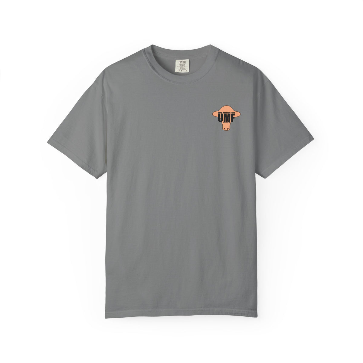 Utley meadows Farm Small Logo T-Shirt - Comfort Colors