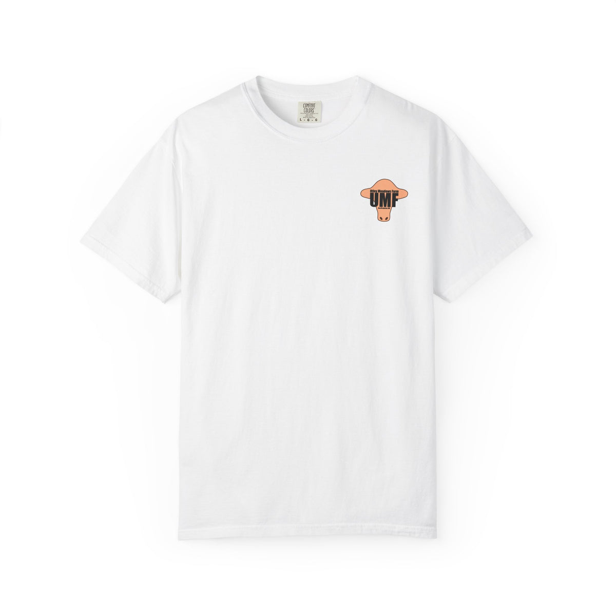 Utley meadows Farm Small Logo T-Shirt - Comfort Colors