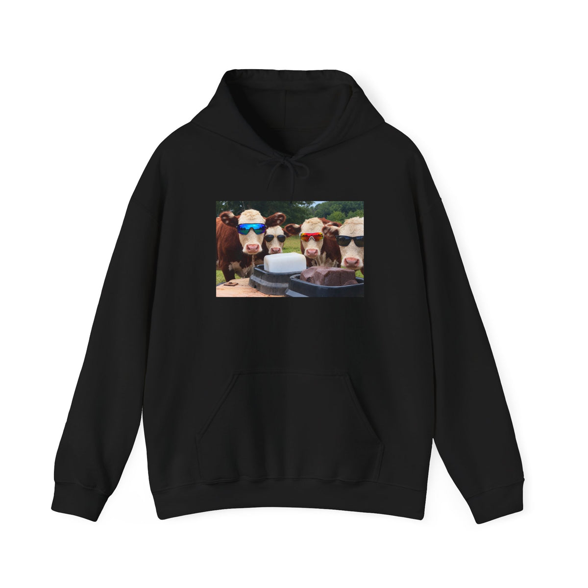 Utley Meadows Farm - Cool cows -  Hooded Sweatshirt