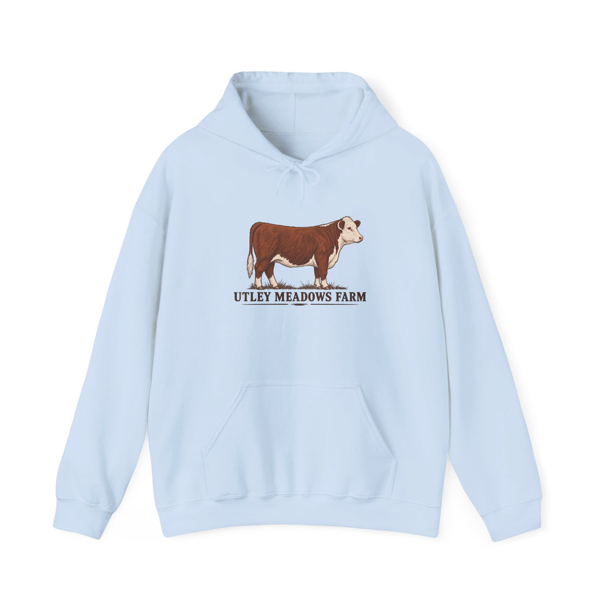 Utley Meadows Farm Hereford logo -  Hooded Sweatshirt