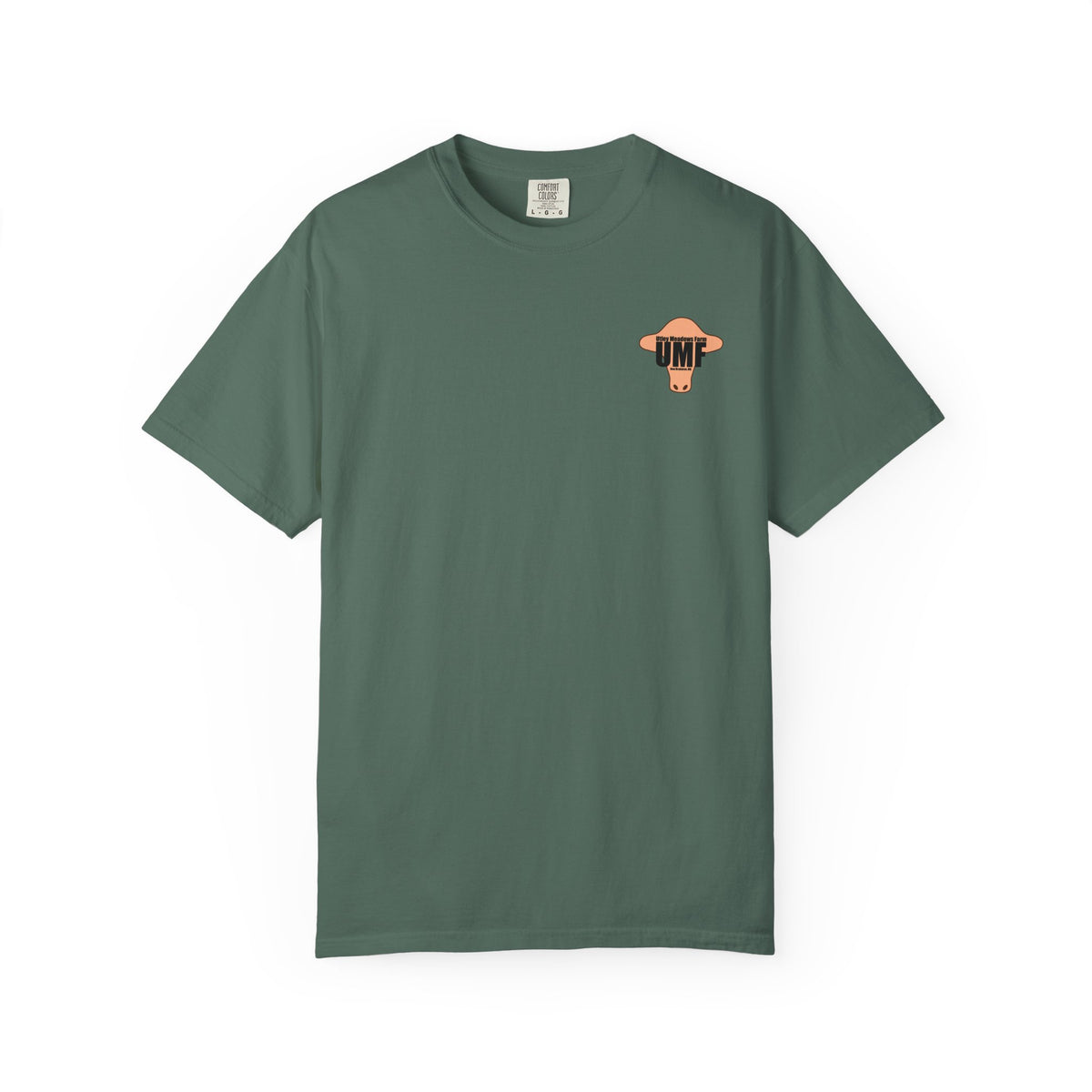Utley meadows Farm Small Logo T-Shirt - Comfort Colors
