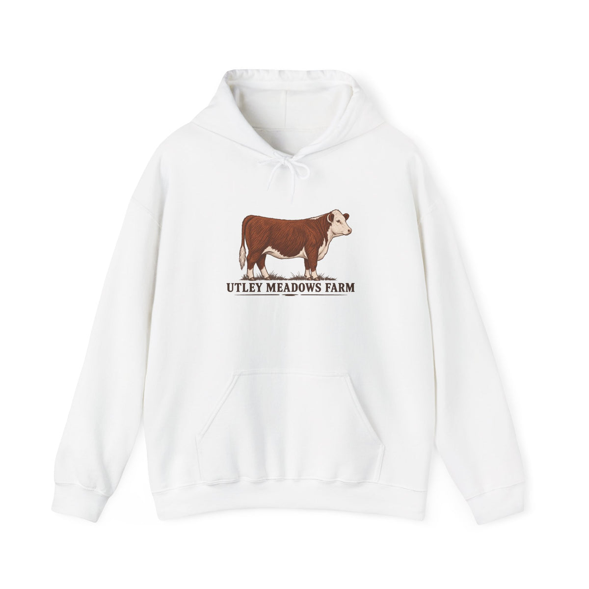 Utley Meadows Farm Hereford logo -  Hooded Sweatshirt