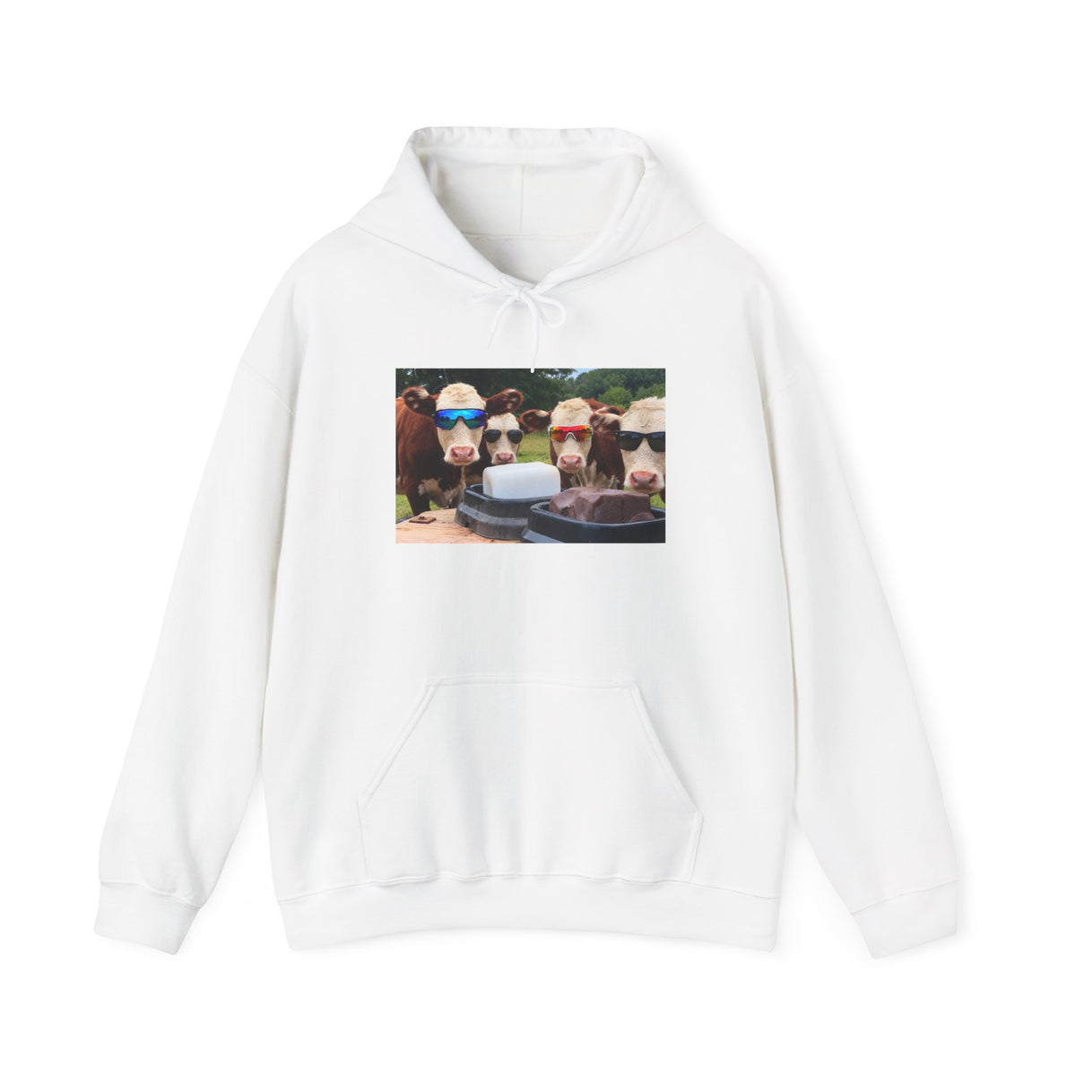 Utley Meadows Farm - Cool cows -  Hooded Sweatshirt